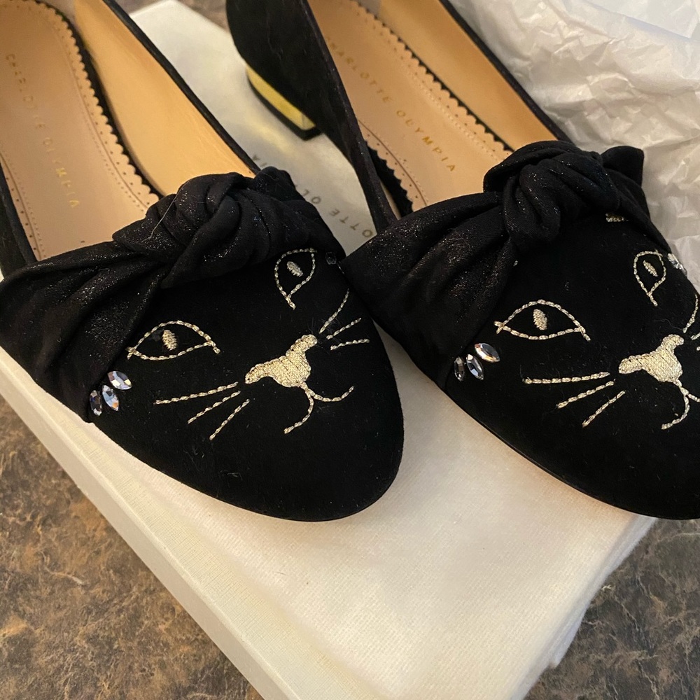 Charlotte Olympia Eccentric Kitty loafer 38